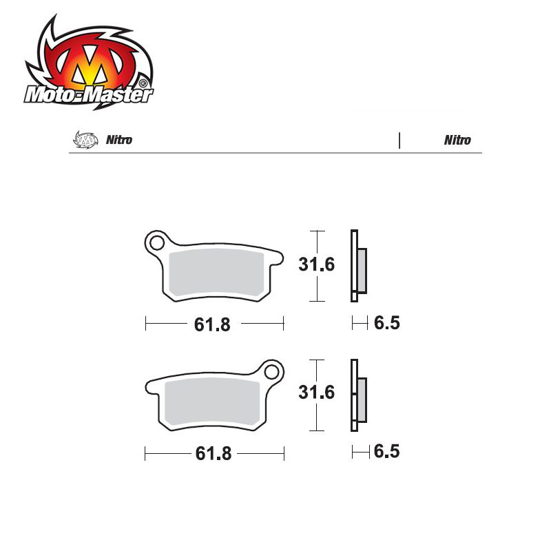 Pastilhas de Travão Frente Nitro Moto Master KTM SX 85 04-11