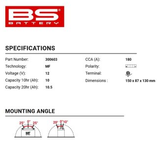 Battery BS BTX12-BS