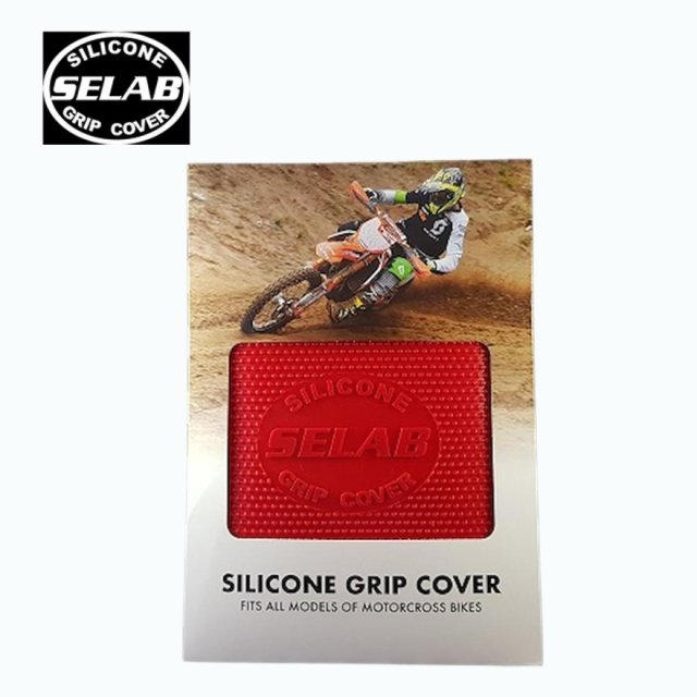 Selab Knobbed Grip Cover Red - Universal