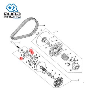 QR Nylon Slider Kit CFMoto ZForce 500 16-22 CForce 400 16-25