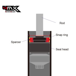 Espaçador Rebaixamento Suspensão Traseiro 4MX EXC/EXC-F 2024-