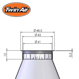 Filtro de Combustível TwinAir Suzuki RMZ 450 12-12 Yamaha YZ 250FX 20-22 Polaris General 1000 16-18