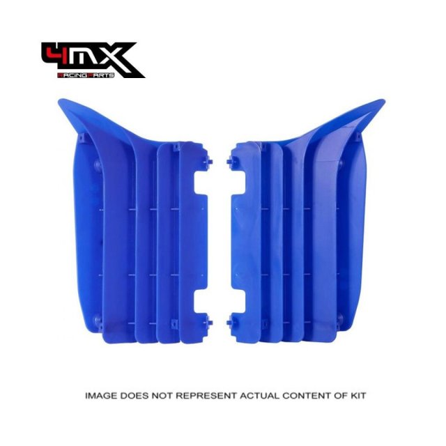 4MX Blue Radiator Louvers Yamaha YZF 250/450 2024-2025 