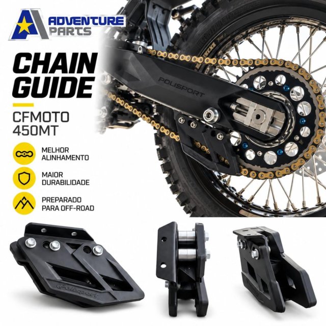 Adventure Parts Rear Chain Guide CFMOTO 450MT