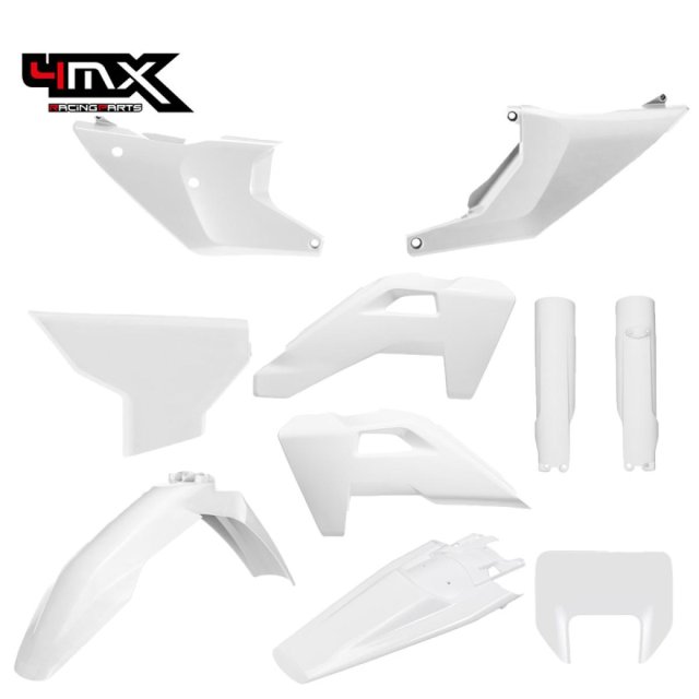 4MX Complete Plastic Kit Husqvarna TE/FE 2026 White
