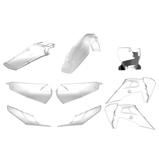 Kit Plásticos Completo  Polisport Husqvarna FC250/350/450 19-22 TC1257250 19-22 TRANSPARENTE