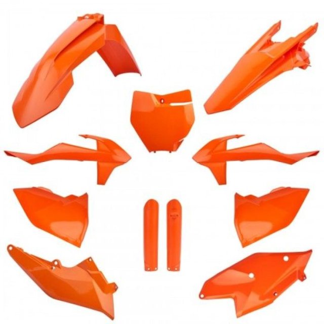  Complete Plastic Kit Polisport KTM EXC125/200 EXC-F250/450 XC-W250/300 XCF-W 450 2017-2019