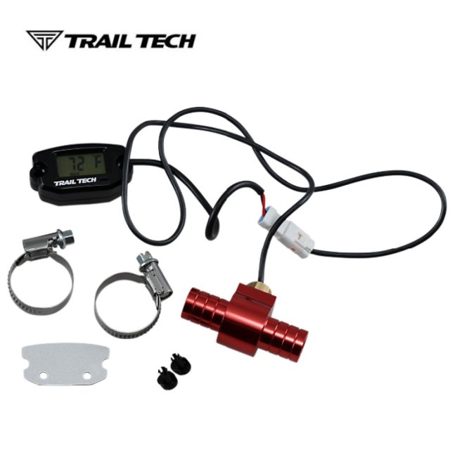 TRAIL TECH TEMPERATURE GAUGE -16mm (RADIATOR) BLACK