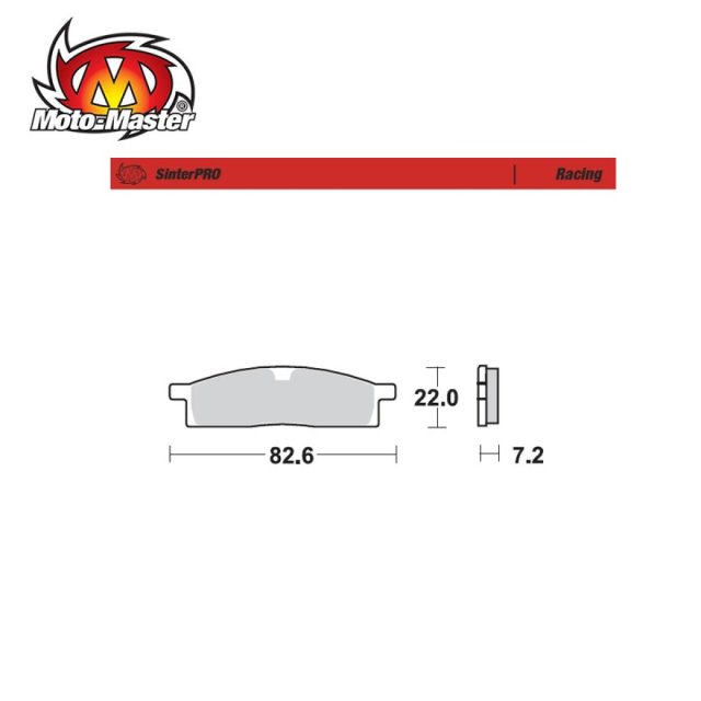Front Left Brake Pads Racing Moto Master Yamaha YZ65 18-26 YZ85 02-26