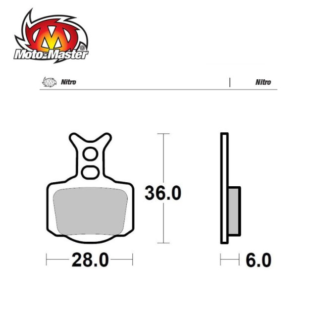 Pastilhas de Travão Frente/Trás Nitro Moto Master KTM SX50 24-27 Husqvarna TC50 24-26 GasGas MC50 25-26