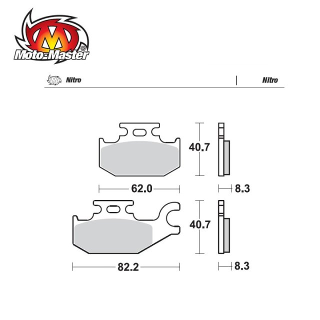 Front Brake Pads Nitro Moto Master  Suzuki LT-A 450 KingQuad 2008-2010
