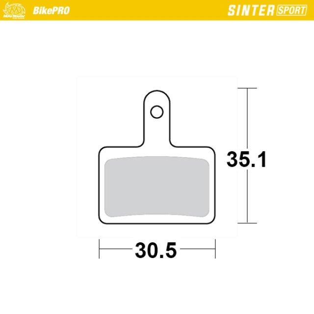 Brake pad Sinter Sport MOTOMASTER MC-E /EE/SX-E 2 E-Bike 24- 