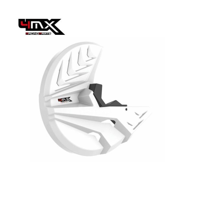 4MX Disc/ Buttom Fork Protector Husqvarna/ KTM/ Husaberg White