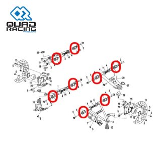 SINOBLOCO TRIANGULO SUSPENSÃO QR CFORCE500 07-22 UFORCE1000 19-25