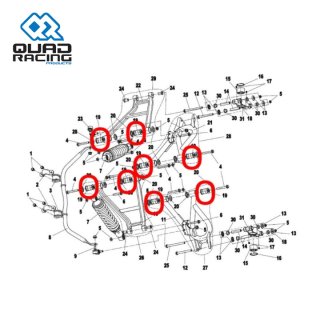 SINOBLOCO TRIANGULO SUSPENSÃO QR CFORCE500 07-22 UFORCE1000 19-25