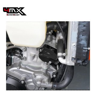 Tampa Válvula Escape Direita Oversize 4MX KTM EXC 250/300 24-26 Husqvarna TC 250/300 23-26 GasGas EC 250/300 24-26 Preto